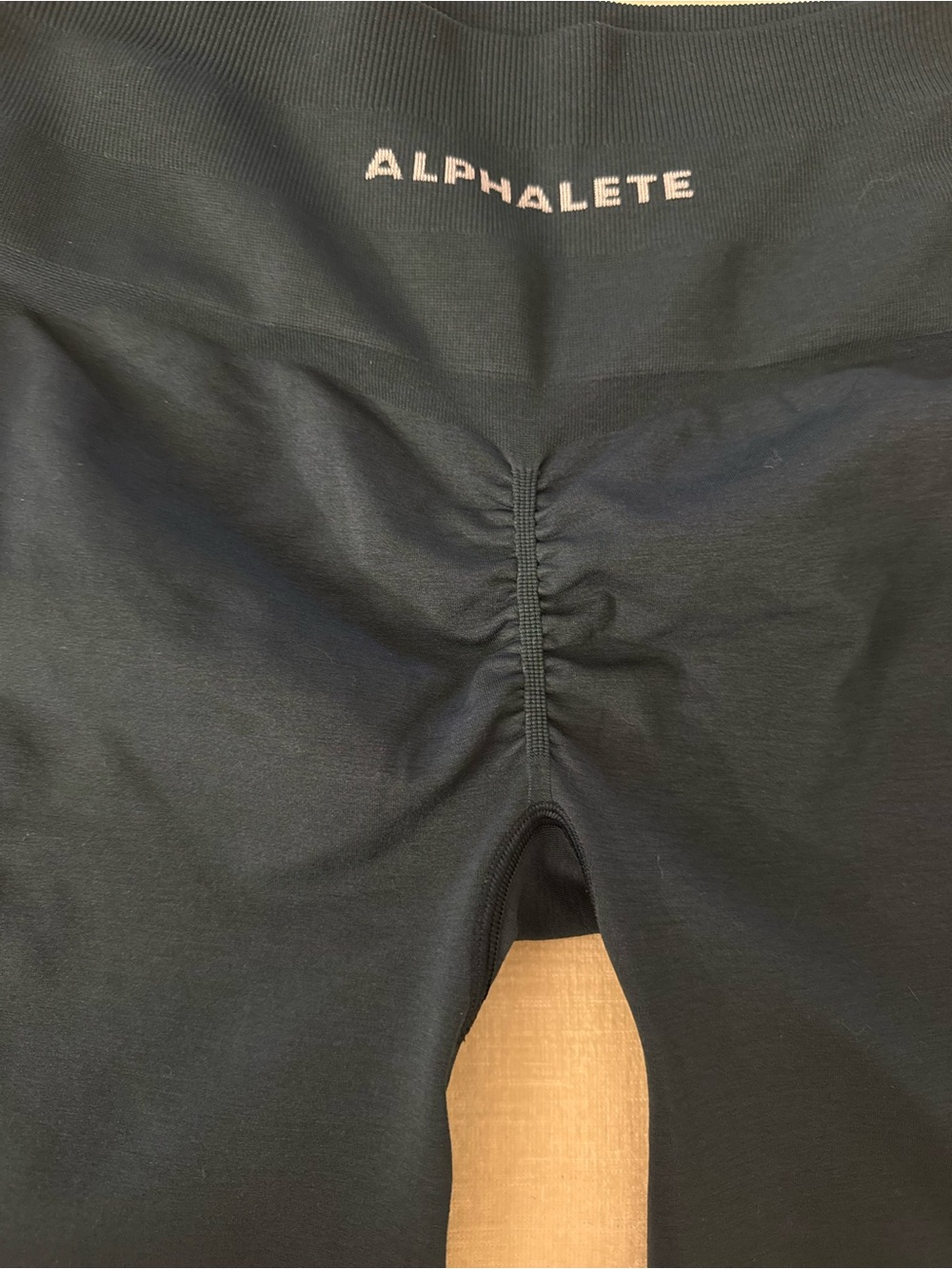 Alphalete Navy High-Waist Seamless Bike Shorts - Picture 3 of 6